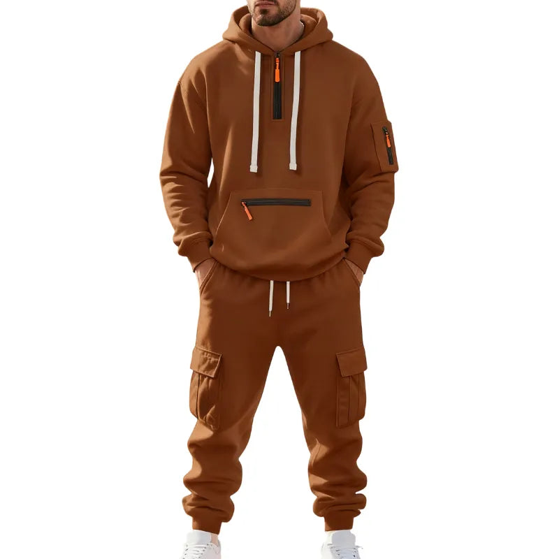 🔥 BESTSELLER | 8PCS $24.95 |Men's Hoodie & Cargo Pants Tracksuit Set