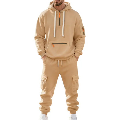 🔥 BESTSELLER | 8PCS $24.95 |Men's  Hoodie & Cargo Pants Tracksuit Set