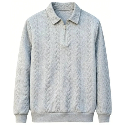 🔥 BESTSELLER | 8PCS $24.99 |Men's Fall Winter Outfits Knitted Polo Neck Long Sleeve Sweatshirt for Daliy Wear
