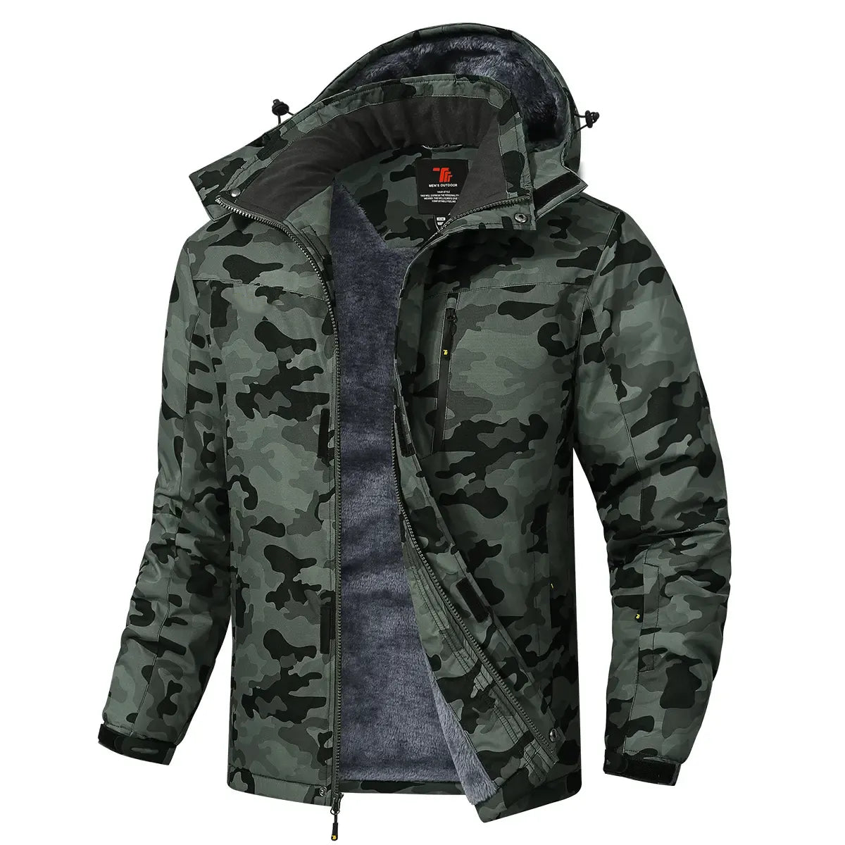Men's Winter Ski Snow Jacket Waterproof Windproof Fleece Lined