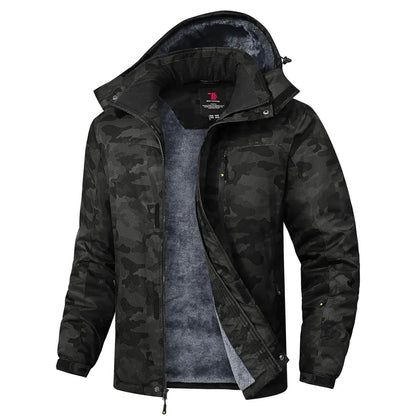 Men's Winter Ski Snow Jacket Waterproof Windproof Fleece Lined
