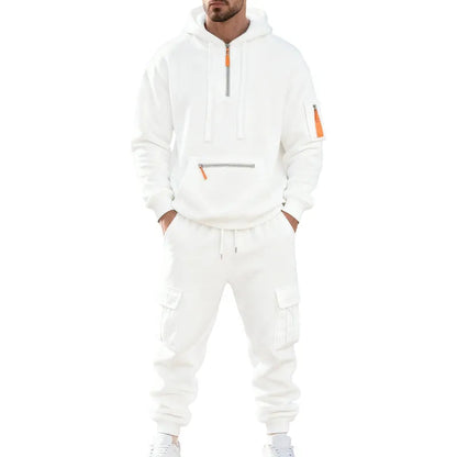 🔥 BESTSELLER | 8PCS $24.95 |Men's  Hoodie & Cargo Pants Tracksuit Set