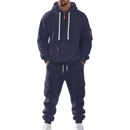 🔥 BESTSELLER | 8PCS $24.95 |Men's  Hoodie & Cargo Pants Tracksuit Set