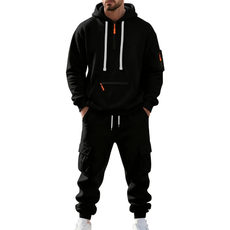 🔥 BESTSELLER | 8PCS $24.95 |Men's  Hoodie & Cargo Pants Tracksuit Set