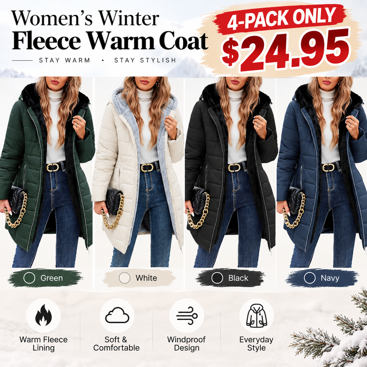 🔥Women's Winter Fleece Warm Coat