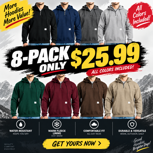 Men's Water-Resistant Fleece Work Hoodie