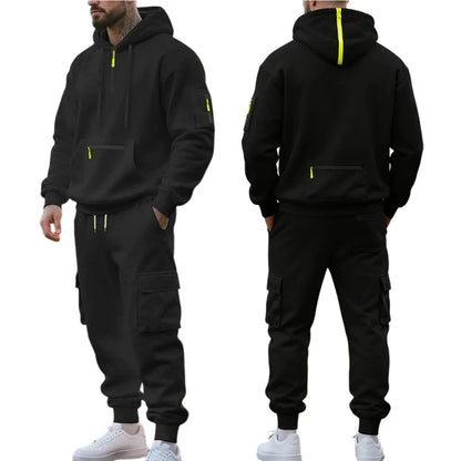 🔥 BESTSELLER | 8PCS $24.95 |Men's  Hoodie & Cargo Pants Tracksuit Set